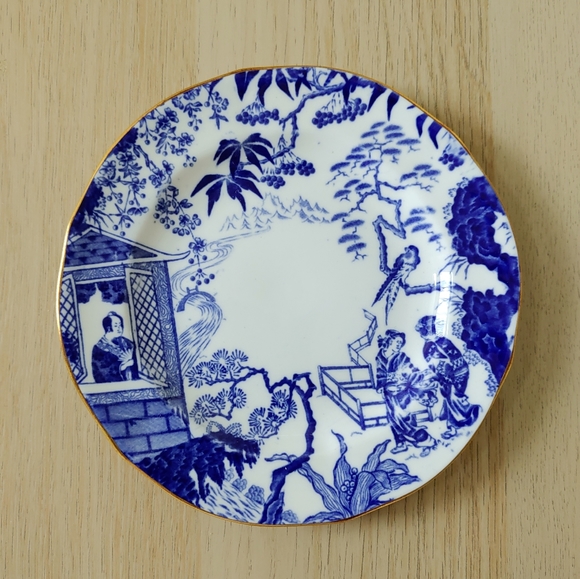 Bread Plate Royal Crown Derby Mikada - Picture 1 of 2